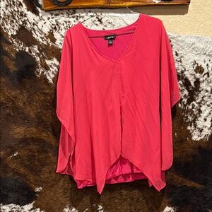 Alyx Orange Asymmetrical Relaxed Blouse